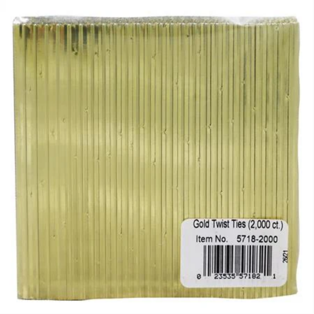 Gold Twist Ties 50 pcs