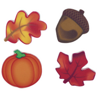 Fall Asstortment Edible Decor 4pcs