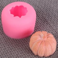 Silicone Mold Small 3D pumpkin 1 cavity