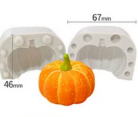 Silicone Mold 3D Pumpkin 2 Piece Mold