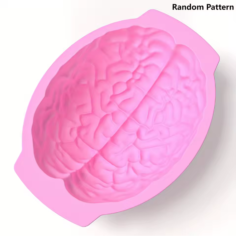 Silicone Mold 3D Brain 9"