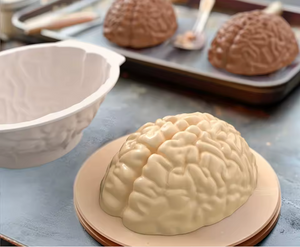 Silicone Mold 3D Brain 9"