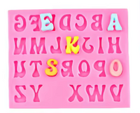Silicone Mold Upper Case Groovy Letter