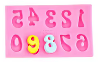 Silicone Mold Groovy Number
