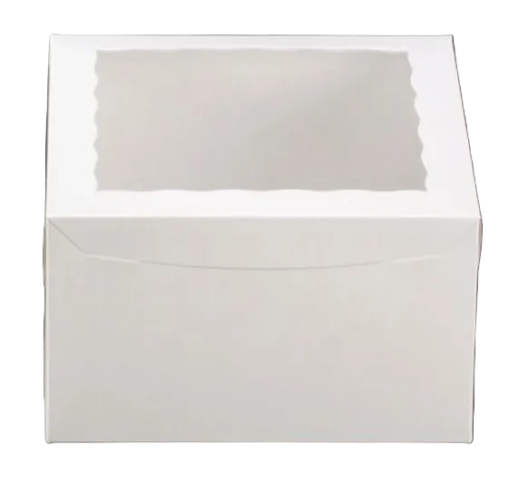 10" x 10" x 6" White Window Box