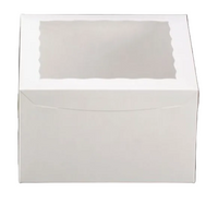 10" x 10" x 6" White Window Box