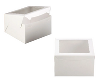 10" x 10" x 6" White Window Box