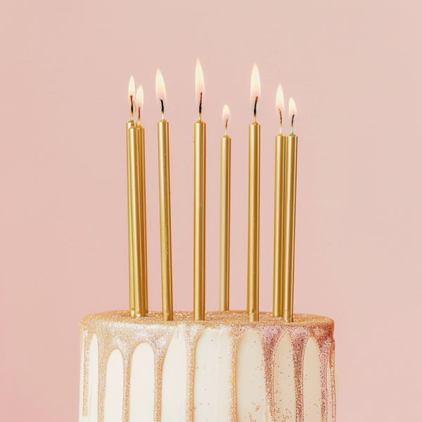 Gold Metallic Candles