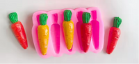 Silicone Mold Carrot 5 Pcs
