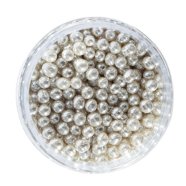 Sprinks CACHOUS Silver 4MM (85G) - Sweet Life Cake Supply