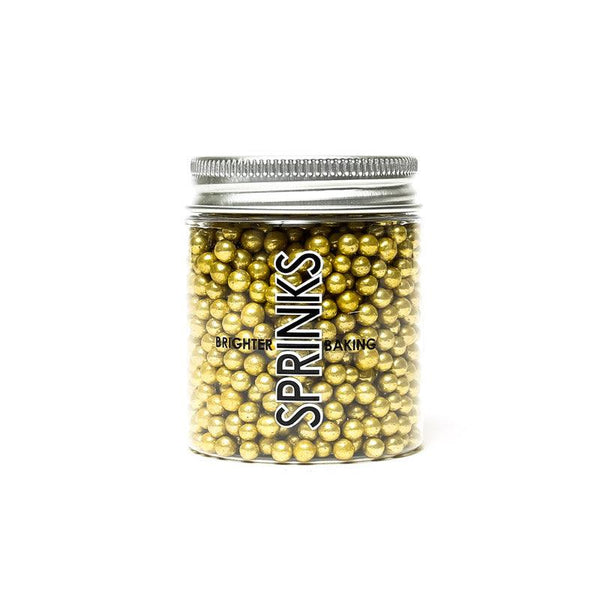 Sprinks CACHOUS GOLD 4MM (85G) - Sweet Life Cake Supply