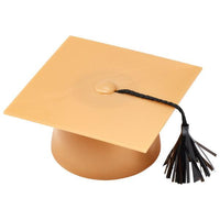 Plastic Gold Grad Cap Cake Topper - Sweet Life Cake Supply