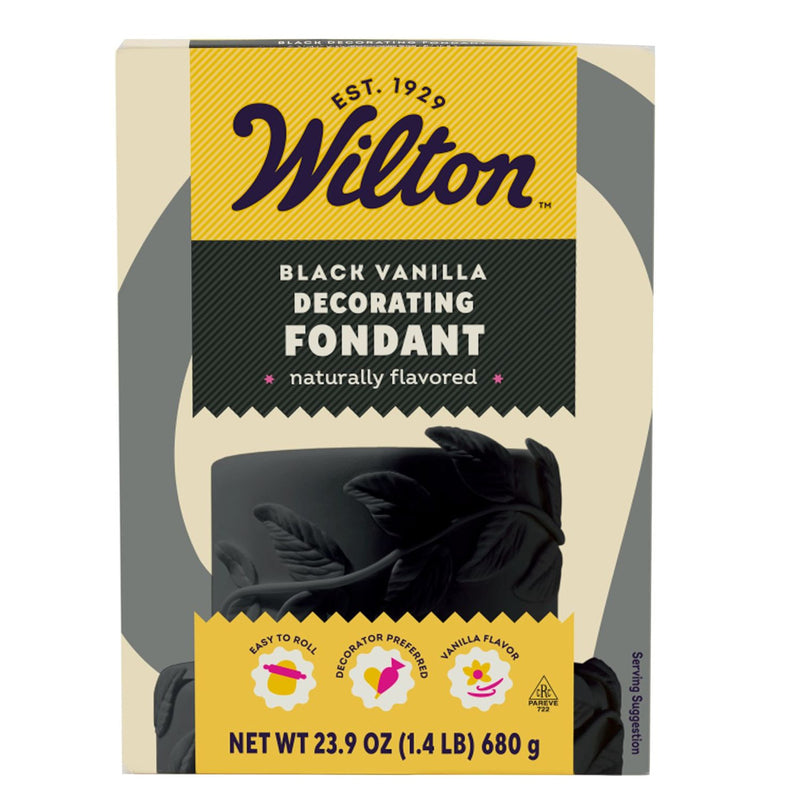 Wilton Decorator Preferred Black Vanilla-Flavored Fondant, 24oz