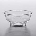 Choice 5 oz. Clear Plastic Dessert Cup with Lid 10 pcs