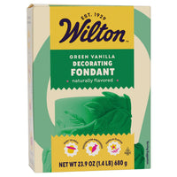 Wilton Decorator Preferred Easy to Roll Fondant, Vanilla Flavored, Green, 24-Ounce