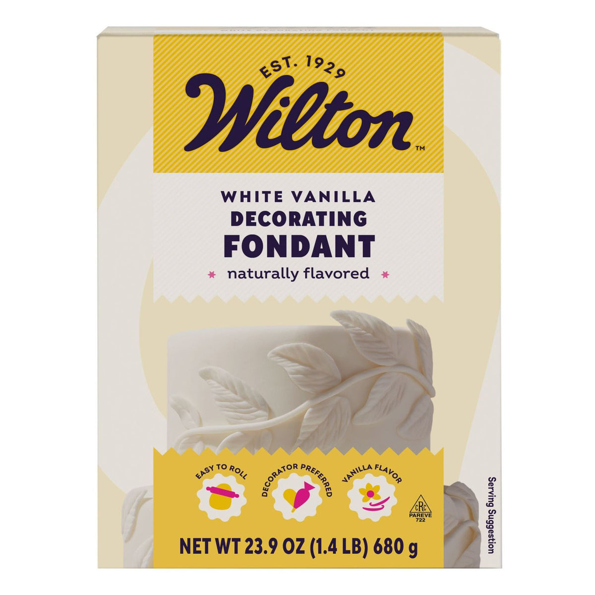 Wilton Decorator Preferred White Vanilla-Flavored Fondant, 24oz