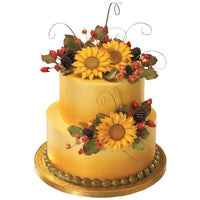 Gum Paste Assorted Fall Flowers Spray- Set of 3 - Sweet Life Cake Supply