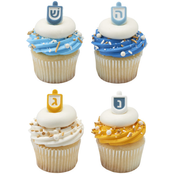 Dreidel Assortment Sugar Dec On 8 pieces