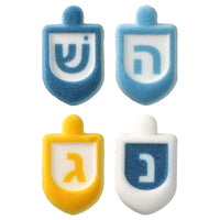 Dreidel Assortment Sugar Dec On 8 pieces
