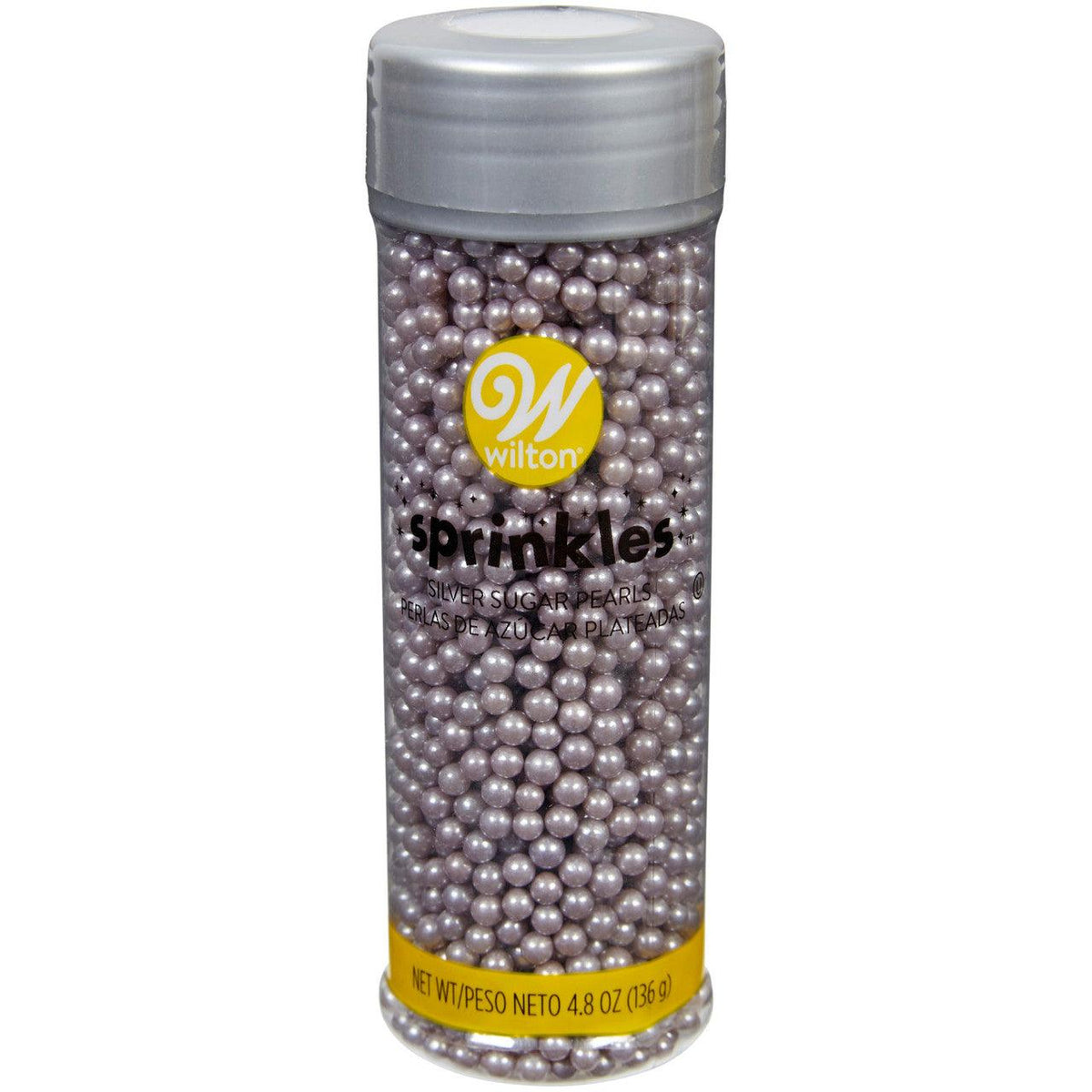 Wilton Silver Sugar Pearl Sprinkles, 4.8 oz.* - Sweet Life Cake Supply