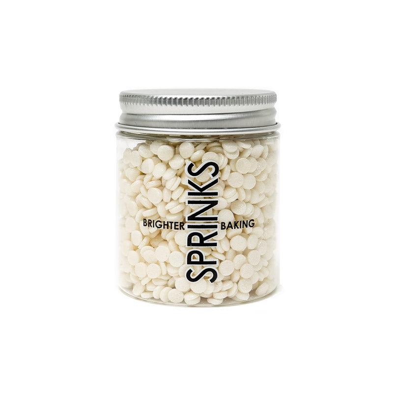 Sprinks Sprinkles White Confetti - Sweet Life Cake Supply