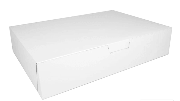 28"x 18"x 5" White Cake Box