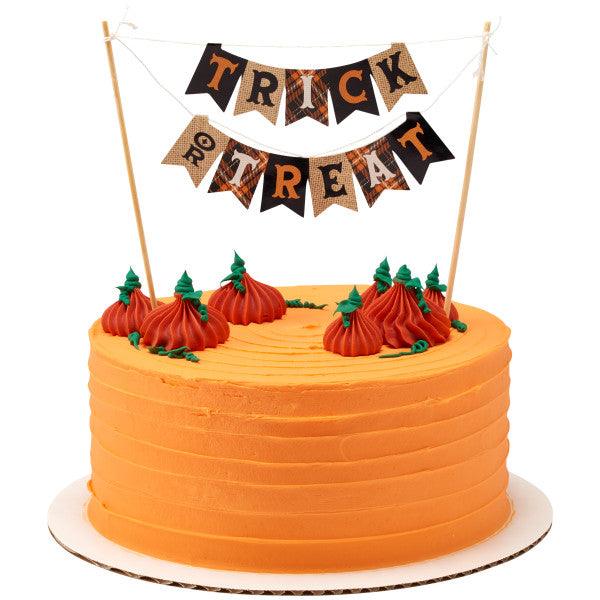 Trick or Treat Banner Layon - Sweet Life Cake Supply