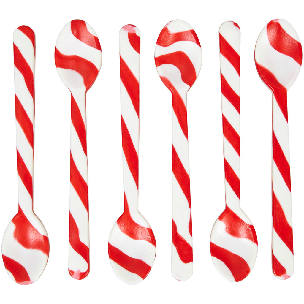 Wilton Peppermint Candy Cane Spoons, 6-Count - Sweet Life Cake Supply