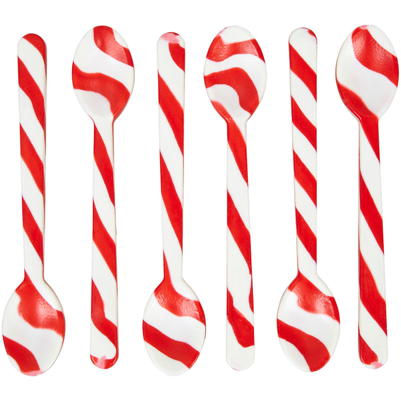 Wilton Peppermint Candy Cane Spoons, 6-Count - Sweet Life Cake Supply