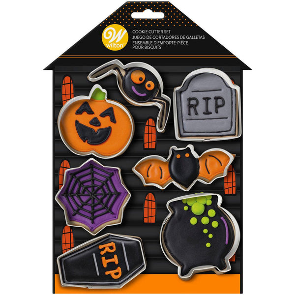 Wilton Halloween Cookie Cutters Set, 7-Piece Metal Set - Sweet Life Cake Supply