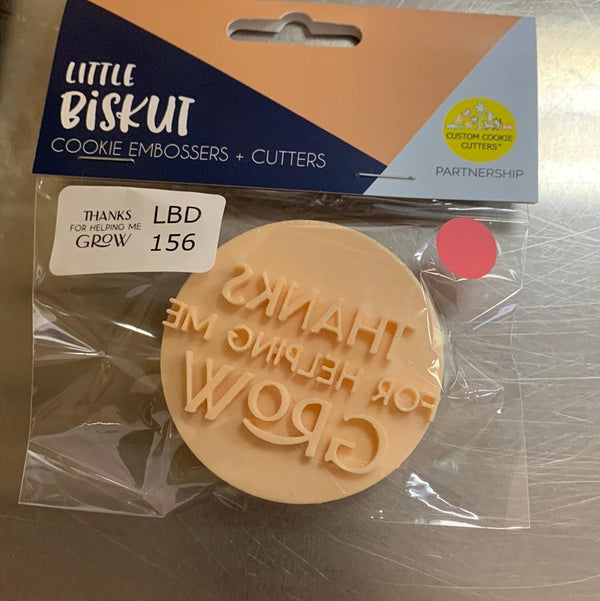 Little Biskut Cutter Thanks for Helping Me Grow - Sweet Life Cake Supply