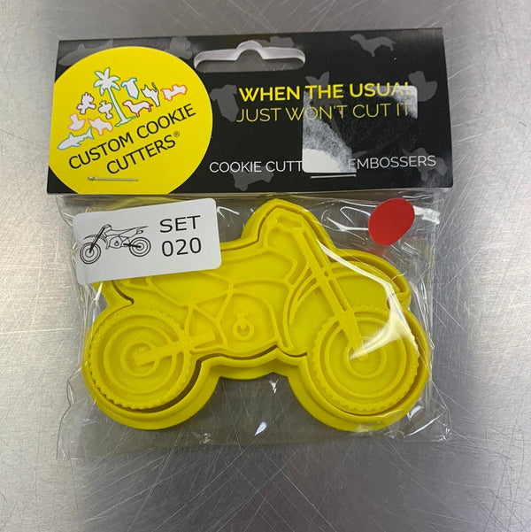 CCC Cutter & Embosser Set Dirt Bike - Sweet Life Cake Supply