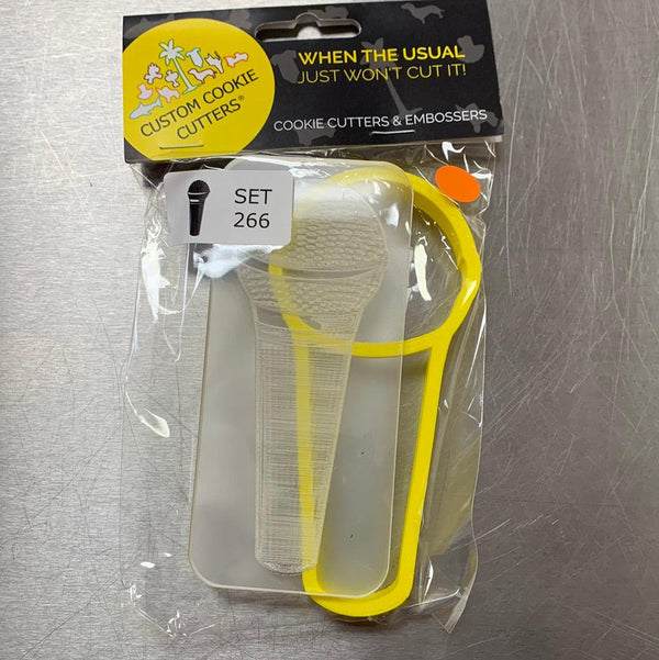 CCC Cutter & Debosser Set Microphone - Sweet Life Cake Supply