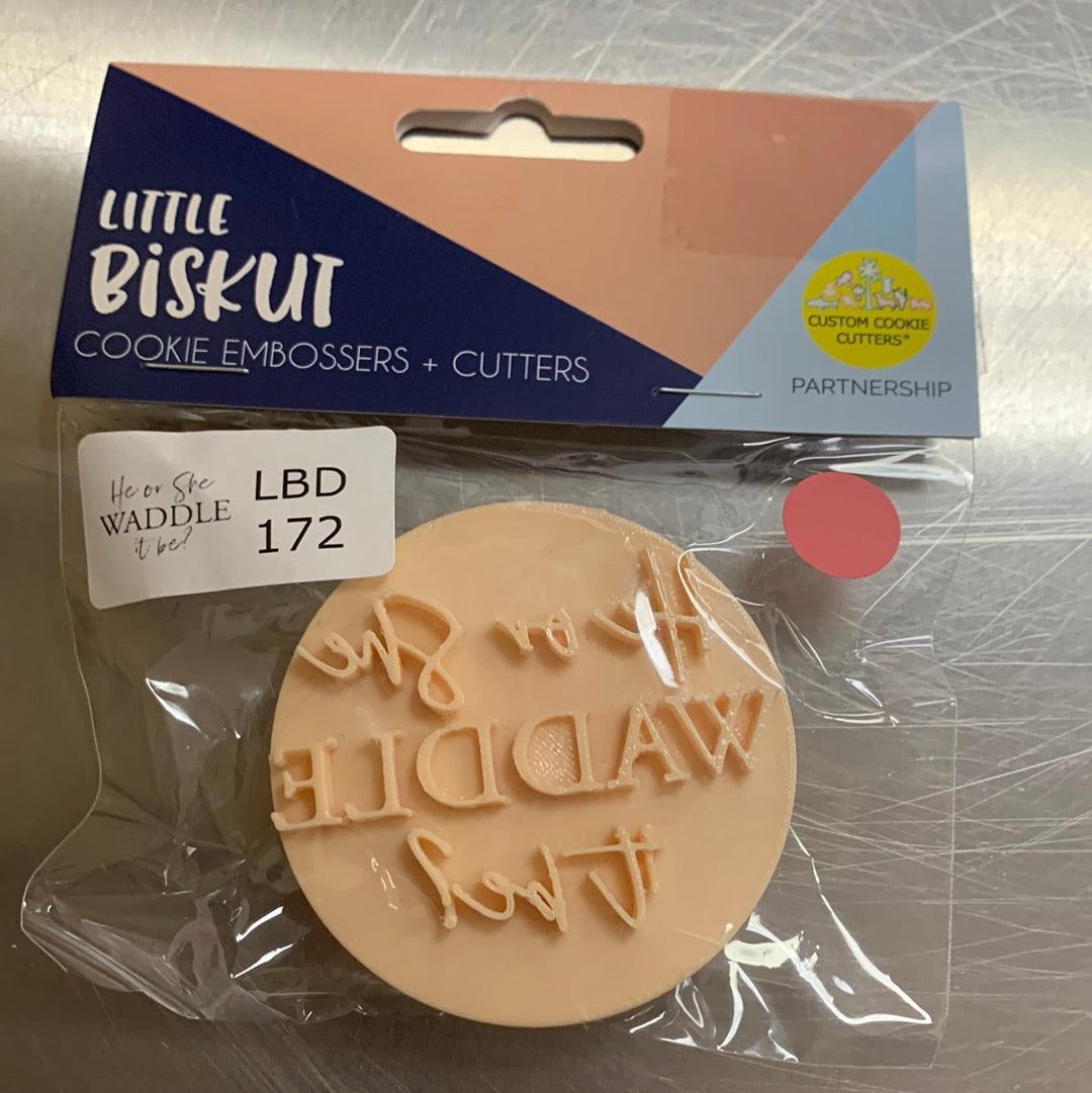 Little Biskut Cutter He or She? Waddle It Be? - Sweet Life Cake Supply