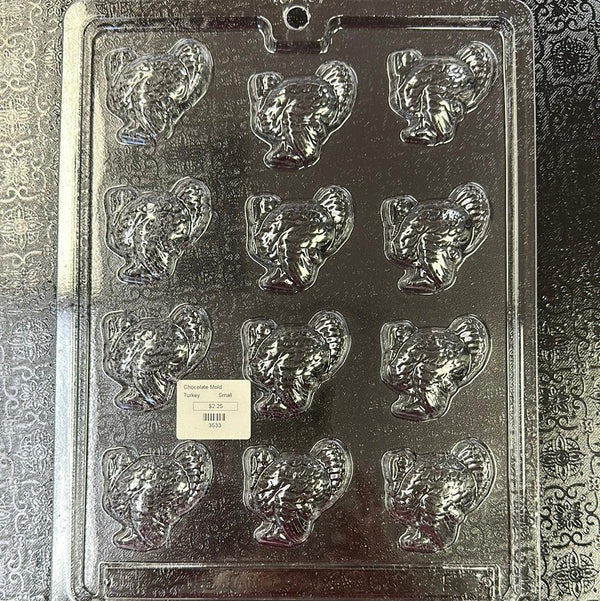 Chocolate Mold Turkey 2” - Sweet Life Cake Supply