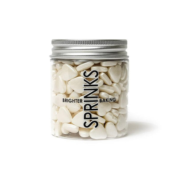 Sprinks Sprinkles Blends White Hearts - Sweet Life Cake Supply