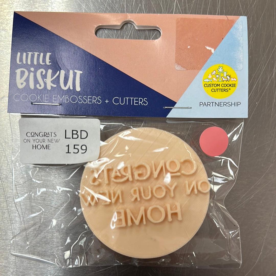 Little Biskut Embosser Congrats on your New Home Embosser - Sweet Life Cake Supply