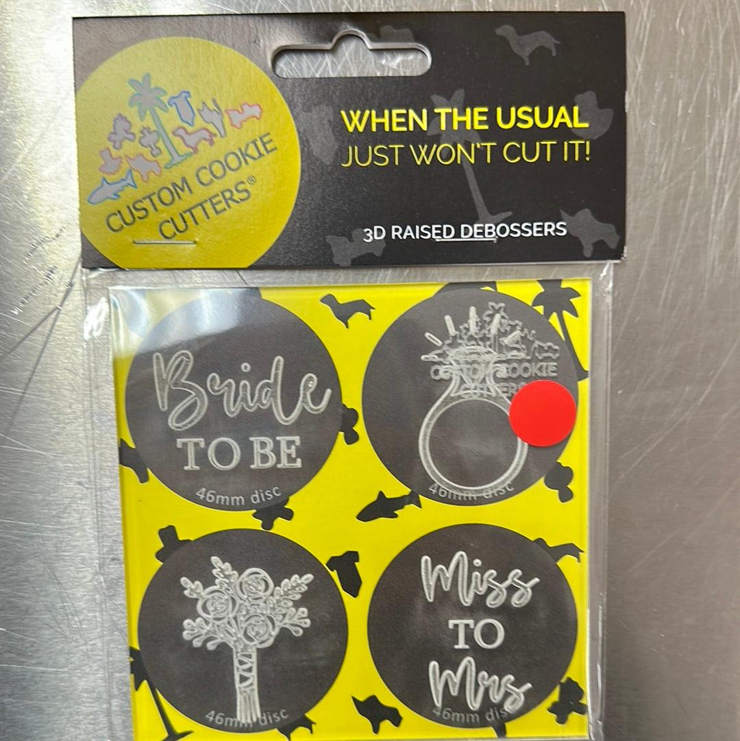 CCC Mini Debosser Bride To Be - Sweet Life Cake Supply