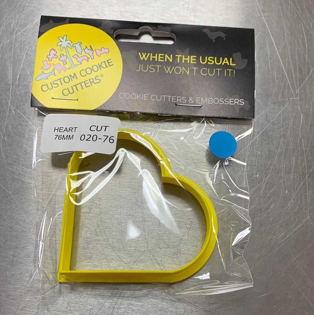 CCC Cutter Heart 76mm - Sweet Life Cake Supply