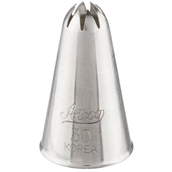 Standard Tube S/S Closed Star #30 - Sweet Life Cake Supply