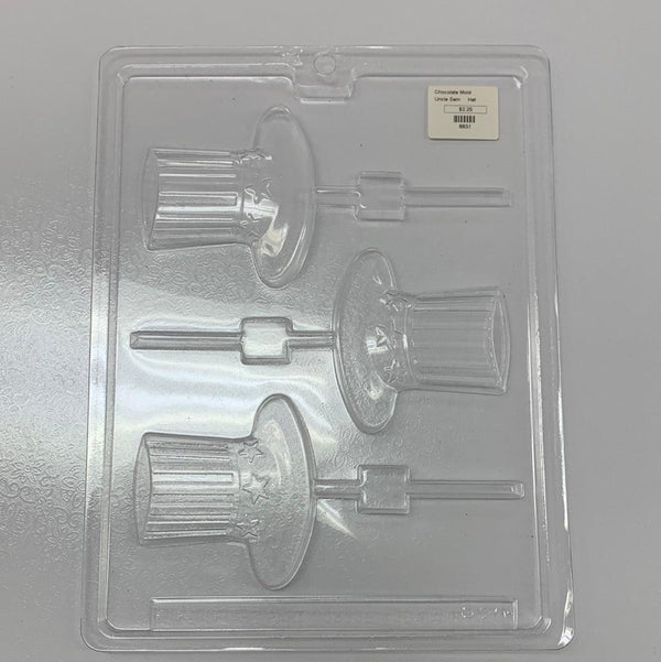 Chocolate Lollipop Mold Uncle Sam Hat - Sweet Life Cake Supply