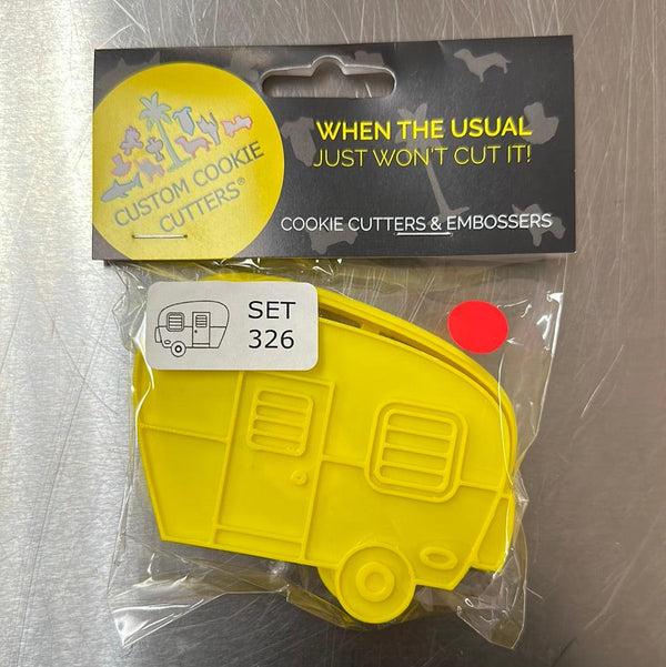 CCC Cutter & Embosser Set Retro Camper - Sweet Life Cake Supply