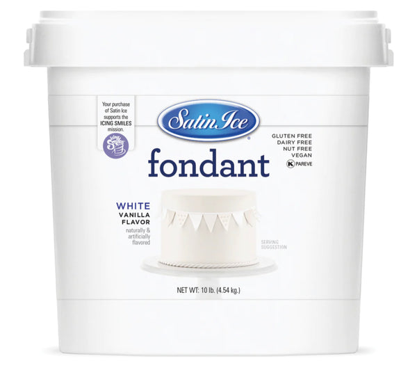 Satin Ice White Fondant 10lb - Sweet Life Cake Supply