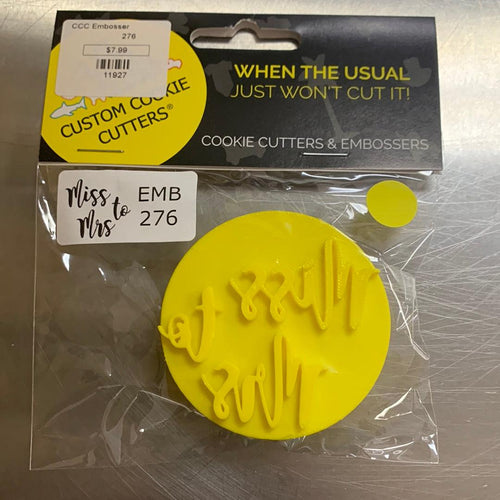 CCC Embosser Miss to Mrs Embosser - Sweet Life Cake Supply