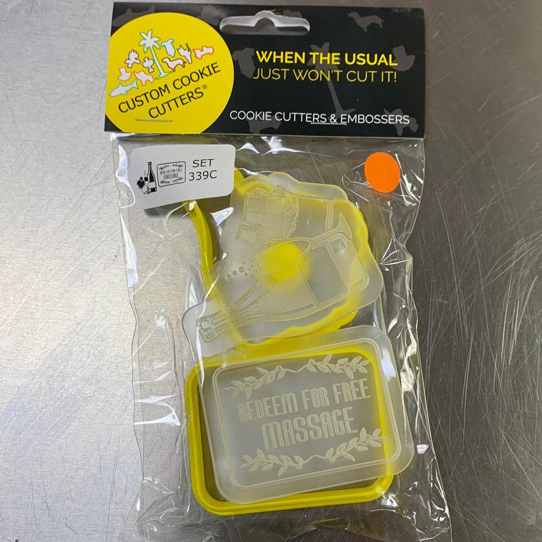 CCC Cutter & Embosser Set Pamper Pack Part C - Sweet Life Cake Supply