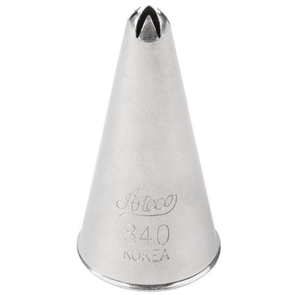 Med Tube S/S 0 Closed Star #840 - Sweet Life Cake Supply