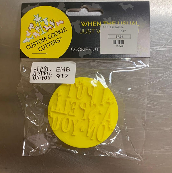 CCC Embosser I Put A Spell On You Embosser - Sweet Life Cake Supply