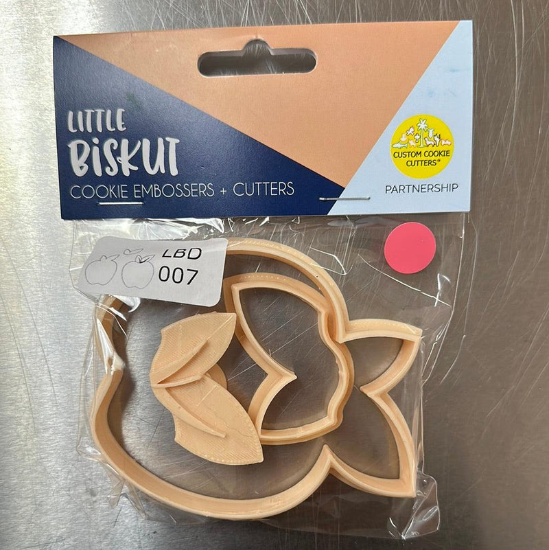 Little Biskut Apple Cutter & Embosser - Sweet Life Cake Supply