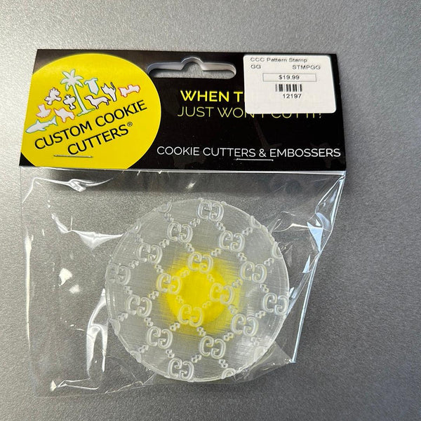 CCC Pattern Stamp GG Pattern Stamp 60mm - Sweet Life Cake Supply