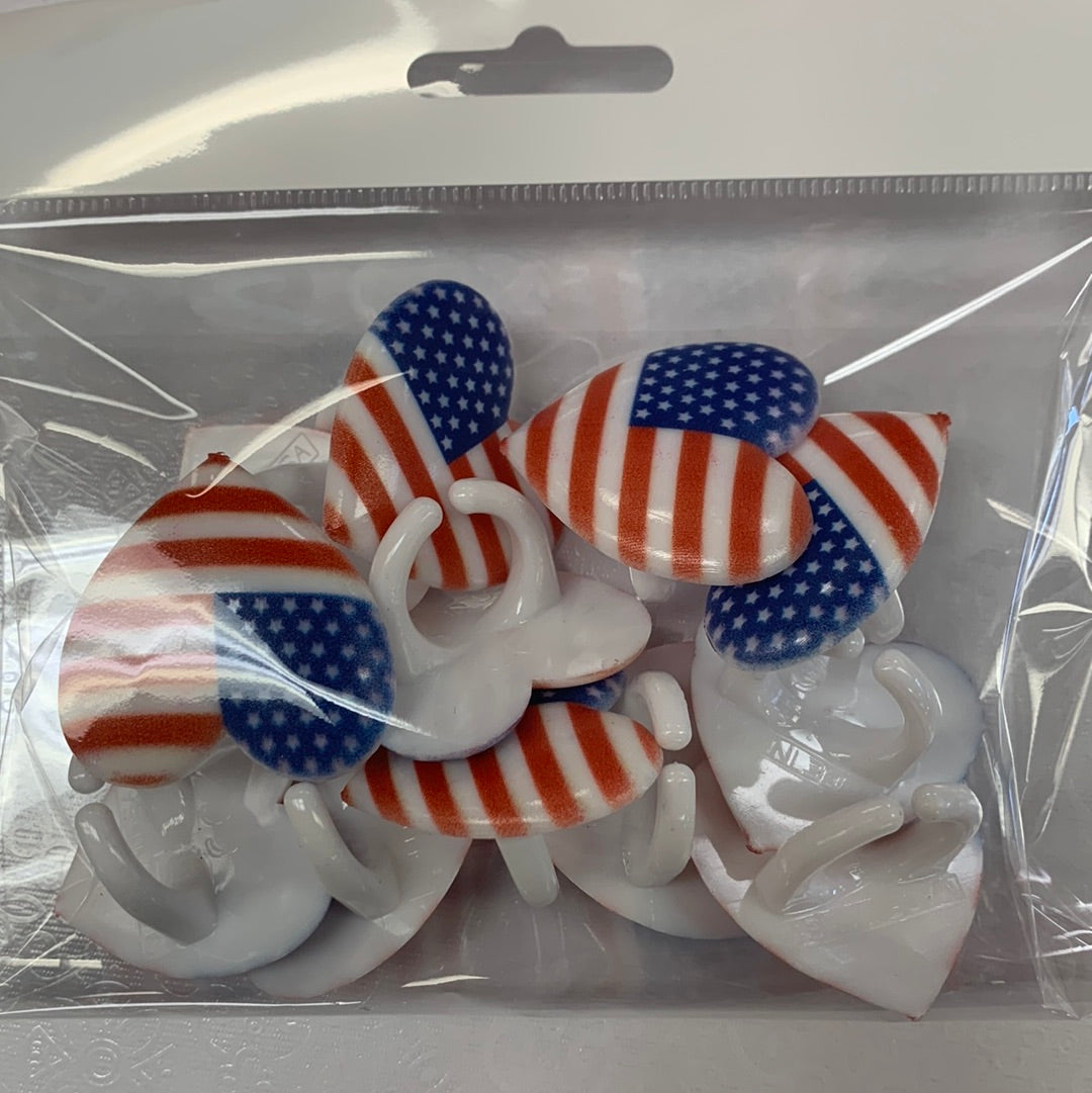 Deco Rings I Love USA - Sweet Life Cake Supply